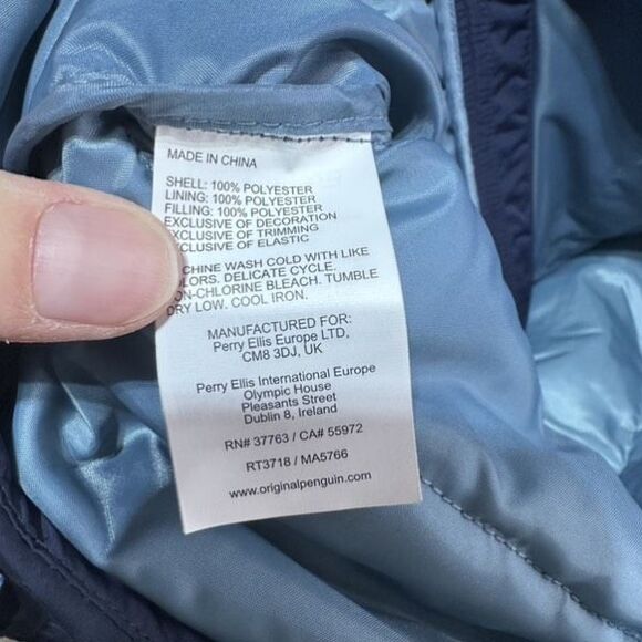 Penguin NWT Men’s Greyson Yukon Ultralight Puffer Vest Mens XL Blue Stripe Retro - Picture 5 of 9